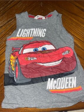 H&M lightning McQueen Gray Tank